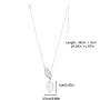 Aukmla Boho Lariat Necklace Silver Leaf Pendant Necklaces Chain Jewelry for women and Girls