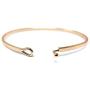 by you Inspirational Positive Quote Message Engraved Thin Cuff Bangle Hook Bracelet