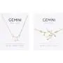 Gemini Zodiac Necklace and Bracelet, Astrology Jewelry Sets for Women Gemini Zodiac Necklace and Bracelet, Astrology Jewelry Sets for Women