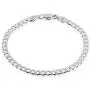 QUADRI - Cuban Link Chain 925 Sterling Silver Made in Italy Certified - Women Men Boys Girls Bracelet - 7 to 9 inch - 5mm Diamond-Cut - Gift Box Included