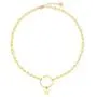 S.J JEWELRY Womens Simple Delicate Handmade 14k Gold Plated/Rose Gold Plated Dainty Circle Thin Open Circle Chain Star Choker Necklace S.J JEWELRY Womens Simple Delicate Handmade 14k Gold Plated/Rose Gold Plated Dainty Circle Thin Open Circle Chain Star Choker Necklace