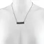 LUX ACCESSORIES Gold Tone Cut Out Witch Bitch Wiccan Bar Necklace