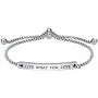 Dainty Personalized Faith Bracelet- LIVE WHAT YOU LOVE-Inspirational Mottos Engraved,Adjustable Cuff Jewelry Encouragement Gifts For Female friends