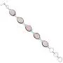 Rose Quartz Bracelet 925 Silver Overlay Handmade Vintage Style Jewelry for Women Mom Wife Rose Quartz Bracelet 925 Silver Overlay Handmade Vintage Style Jewelry for Women Mom Wife