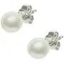 Gem Stone King 925 Sterling Silver Cultured Freshwater White Pearl Necklace Earrings Bracelet Bridal Gift Set