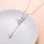 S925 Sterling Silver Large Dragonfly Pendant Long Sweater Necklace 26 Inch Chain for Women Teen Girls Birthday Gifts Jewelry