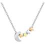 Joycuff Moon and Stars Necklaces for Girlfriend Wife Daughter Mom Best Friend Silver Gold Rose Gold Plated Cute Charm Pendant Dainty Delicate Fashion Handmade Trendy Crescent Moon Jewelry