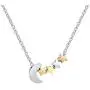Joycuff Moon and Stars Necklaces for Girlfriend Wife Daughter Mom Best Friend Silver Gold Rose Gold Plated Cute Charm Pendant Dainty Delicate Fashion Handmade Trendy Crescent Moon Jewelry