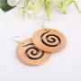 African Wooden Earrings for Women EVBEA Big Statement Circle Beautiful Earrings