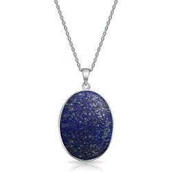 Bling Jewelry Lapis Turquoise Abalone White MOP Oval Wishing Tree Family Tree of Life Pendant Necklace for Women 925 Sterling Silver