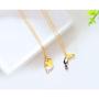 MYANAIL Cartoon Bird Necklace for Girl Cute Toucan Sparrow Flamingo Pendant Necklace