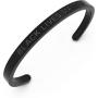 MADIBELLA Black Lives Matter Cuff Bracelet - Adjustable BLM Stainless Steel - Luxury, Hand Stamped, Inspirational Bangle - Adjusts For Kids and Adults