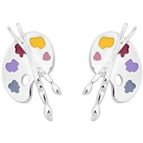 SEIRAA Artsy Paint Palette Earring for Art Teacher Painting Lovers Paint Brush Artist Jewelry SEIRAA Artsy Paint Palette Earring for Art Teacher Painting Lovers Paint Brush Artist Jewelry