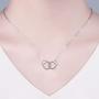 Handcuff Necklace Choker for Women Couples Partners in Crime Sterling Silver Dainty Infinity Handcuffs Chain Pendant Necklace Couple Friendship Punk Jewelry Charm