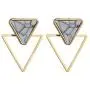 Triangle Dangle Earrings Geometric Double Triangle Marble Turquoise Statement Drop Earrings Stud Ear for Women Girls Jewelry Triangle Dangle Earrings Geometric Double Triangle Marble Turquoise Statement Drop Earrings Stud Ear for Women Girls Jewelry