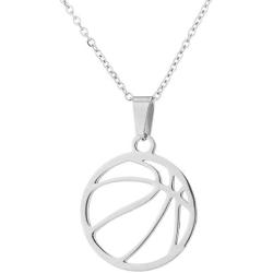 Stainless Steel Gold Plated Volleyball Pendant Necklace for Sport Necklace