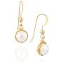 Stera Jewelry 14k Gold Filled Hand Wrapped 8mm or 10mm Cultured Pearl Earrings Weddings jewelry and Bridesmaid Gifts