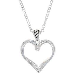 Montana Silversmiths Facets of Love Rose Gold Heart Necklace