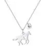 Girls Horse Necklace, Dainty Horse Jewelry for Girls Initial Necklace, Stainless Steel Kids Heart Initial Necklace Horse Girl Horse Pendant Letter Necklace Horse Gifts for Teen Girls Horse Lovers