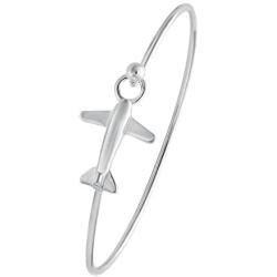 NOUMANDA Easy Open Gold Silver and Rose Gold Airplane Hook Bangle Cuff Jewelry