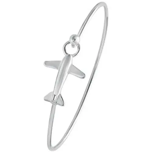 NOUMANDA Easy Open Gold Silver and Rose Gold Airplane Hook Bangle Cuff Jewelry NOUMANDA Easy Open Gold Silver and Rose Gold Airplane Hook Bangle Cuff Jewelry