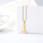 zeqingjw Hammer Urn Necklace for Ashes Memorial Cremation Jewelry Ash Holder Stainless Steel Keepsake Pendant Necklace for Men Women