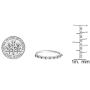 Dazzlingrock Collection Round Gemstone Ladies Anniversary Wedding Stackable Band Ring, Sterling Silver