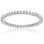 La Joya 1/3-1/2 Carat Total Weight (ctw) Certified Lab Grown Full Diamond Eternity Rings - Solid 10k White Gold - Ultimate Wedding Ring Anniversary Bands And Stackable Rings For Her - Any Ring Size