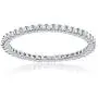 La Joya 1/3-1/2 Carat Total Weight (ctw) Certified Lab Grown Full Diamond Eternity Rings - Solid 10k White Gold - Ultimate Wedding Ring Anniversary Bands And Stackable Rings For Her - Any Ring Size