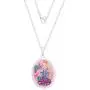JoJo Siwa Jewelry for Girls, Silver Plated Girls Never Quit Oval Pendant Necklace, 18'' Chain JoJo Siwa Jewelry for Girls, Silver Plated Girls Never Quit Oval Pendant Necklace, 18'' Chain