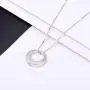Jinlou Circle of Life Urn Necklace for Ashes Always in My Heart Sterling Silver Cremation Urns Pendant Eternity Memorial Necklaces for Women