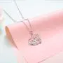 Sterling Silver Angel Girl Love Heart Engraved Word Always in my heart Pendant Necklace for Women Teenage Girls Princess