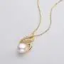 Pearl Necklace Freshwater Cultured White Single Pearl Pendant Flower Necklace with Cubic Zirconia 14K Gold Filled Pearl Jewelry Gifts for Women Girls Wife Pearl Necklace Freshwater Cultured White Single Pearl Pendant Flower Necklace with Cubic Zirconia 14K Gold Filled Pearl Jewelry Gifts for Women Girls Wife
