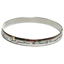 Serenity Prayer Bangle Serenity Prayer Bracelet Fine Discreet Engraving for Women