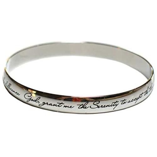 Serenity Prayer Bangle Serenity Prayer Bracelet Fine Discreet Engraving for Women