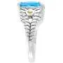 Effy 925 Sterling Silver & 18K Yellow Gold Blue Topaz Statement Ring, 7.6 TCW Effy 925 Sterling Silver & 18K Yellow Gold Blue Topaz Statement Ring, 7.6 TCW