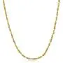 2mm 14k Yellow Gold Plated Twisted Singapore Chain Necklace 2mm 14k Yellow Gold Plated Twisted Singapore Chain Necklace