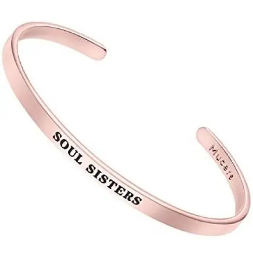 Mucers Inspirational Bracelets for Women, Rose Gold Bangle Cuff Engraved Bracelets for Women, Personalized Bracelets for Women, Inspirational Bracelets Gifts for Women Mucers Inspirational Bracelets for Women, Rose Gold Bangle Cuff Engraved Bracelets for Women, Personalized Bracelets for Women, Inspirational Bracelets Gifts for Women