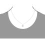 Ritastephens Italian Sterling Silver or Gold Tone Round Saint St Christopher Medal Charm Pendant Necklace (Varying Sizes)