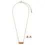 DEMDACO Round Womens Austrian Crystal Silver-Plated Birthstone Necklace & Earrings Set
