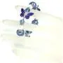Butterfly Bracelet - Butterfly Jewelry Gift For Women Teen Girls With Rhinestone Beads - Butterfly Lovers Valentine Gift - Blue White Beaded Stretch Bracelet Bangle In Gift Pouch Butterfly Bracelet - Butterfly Jewelry Gift For Women Teen Girls With Rhinestone Beads - Butterfly Lovers Valentine Gift - Blue White Beaded Stretch Bracelet Bangle In Gift Pouch