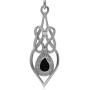 Silvershake 7X5mm Stone 925 Sterling Silver Celtic Knot Weave Drop Dangle Hook Earrings Jewelry for Women