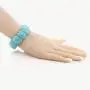 Gem Stone King 7.5 Inch Simulated Turquoise Howlite Beads Stretch Bangle Bracelet 20MM Gem Stone King 7.5 Inch Simulated Turquoise Howlite Beads Stretch Bangle Bracelet 20MM