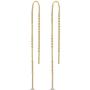 HIGHSTREET .925 Sterling Silver threader chain drop earrings for women | nickel free and Hypoallergenic | lightweight and comfortable for all day wear