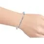 RYLOS Bracelets for Women 925 Silver XO Hugs & Kisses Tennis Bracelet Gemstone & Genuine Diamonds Adjustable to Fit 7''-8'' Wrist, 10 Gorgeous 6X4MM Jewelry for Women Friendship Bracelets