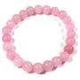 Skye Jewelry Pink Quartz Semi Precious Gemstone Round Bead Chakra Bracelet