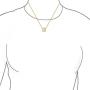 Sanskrit Symbol Yoga Spiritual Harmony Aum Om Ohm Pendant Necklace For Women 14K Gold Rose Plated 925 Sterling Silver