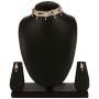 Efulgenz Indian Bollywood 14 K Gold Plated Cubic Zirconia Faux Ruby Emerald Pearl Choker Necklace Earring Bridal Jewelry Set