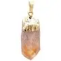 Paialco Natural Rough Rock Raw Yellow Citrine Pendant Necklace 18'' Paialco Natural Rough Rock Raw Yellow Citrine Pendant Necklace 18''