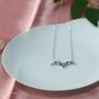 SOUHONEY S925 Sterling Silver Jewelry Bat Necklace for Women,Classic Vampire Choker witch jewelry for women Teens Child for Valentines Day with 18 inch Chain(Send Gift Box)